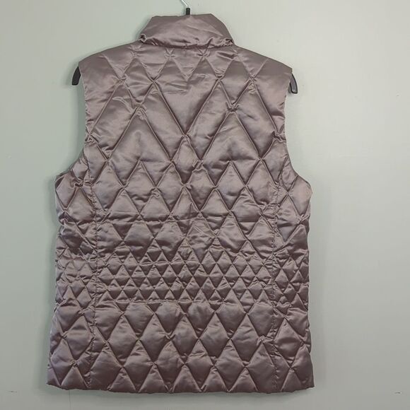 Lands End Quilted Goose Down Vest - Women Med - Picture 4 of 8